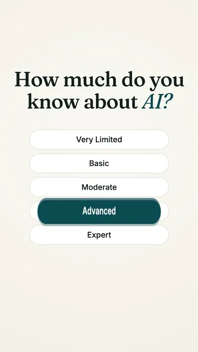 Opening frame of the Mesura short: How much do you know about AI?